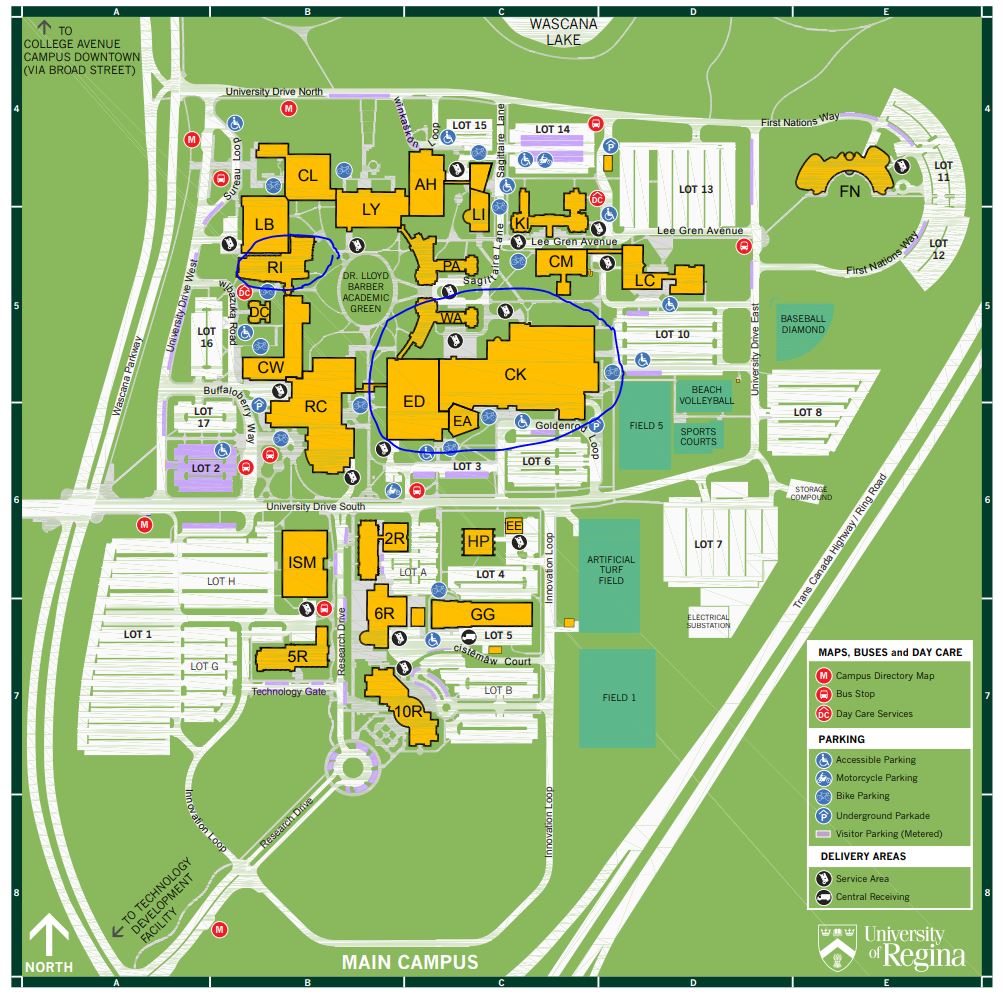 U Of R River Campus Map